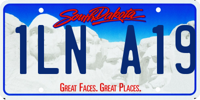 SD license plate 1LNA19
