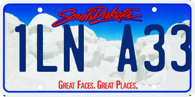 SD license plate 1LNA33