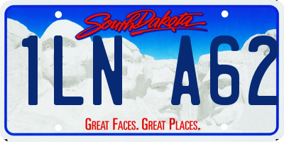 SD license plate 1LNA62