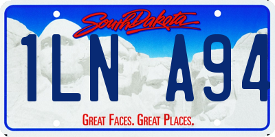 SD license plate 1LNA94
