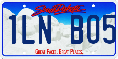 SD license plate 1LNB05