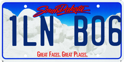 SD license plate 1LNB06