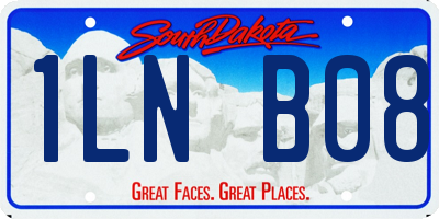 SD license plate 1LNB08
