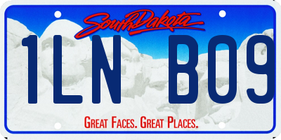 SD license plate 1LNB09