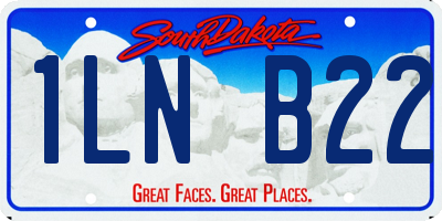 SD license plate 1LNB22