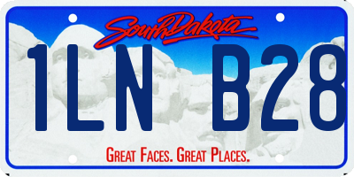 SD license plate 1LNB28