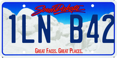 SD license plate 1LNB42