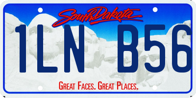 SD license plate 1LNB56