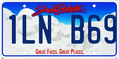 SD license plate 1LNB69
