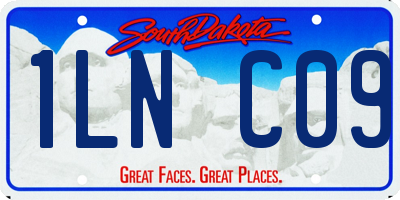 SD license plate 1LNC09