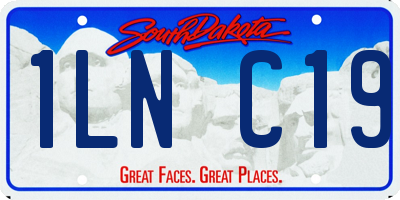 SD license plate 1LNC19