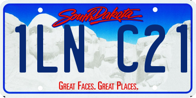 SD license plate 1LNC21