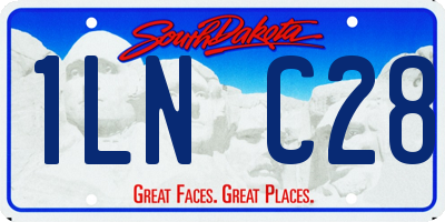 SD license plate 1LNC28