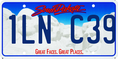SD license plate 1LNC39