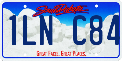 SD license plate 1LNC84