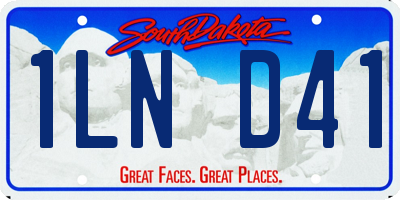 SD license plate 1LND41