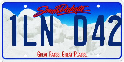 SD license plate 1LND42