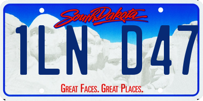 SD license plate 1LND47