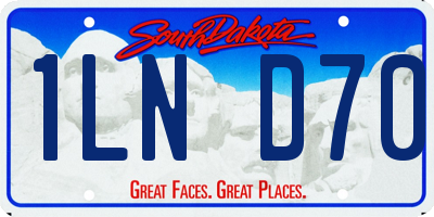 SD license plate 1LND70