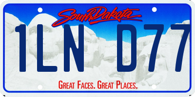 SD license plate 1LND77