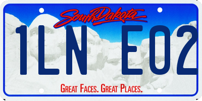 SD license plate 1LNE02