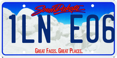SD license plate 1LNE06