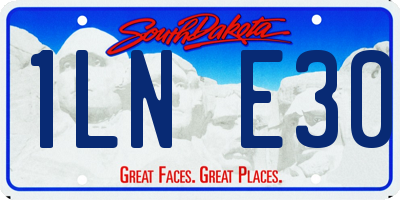 SD license plate 1LNE30