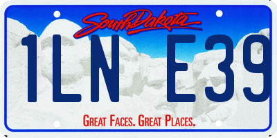 SD license plate 1LNE39