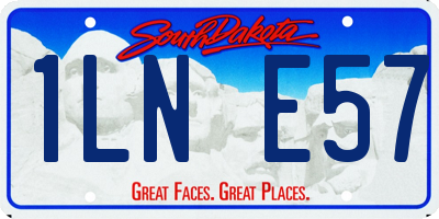 SD license plate 1LNE57