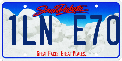 SD license plate 1LNE70