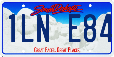 SD license plate 1LNE84