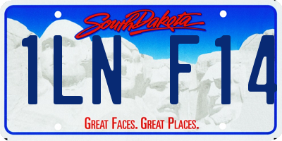 SD license plate 1LNF14