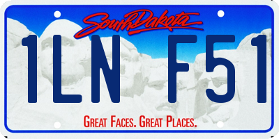 SD license plate 1LNF51