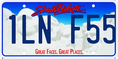 SD license plate 1LNF55
