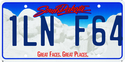 SD license plate 1LNF64