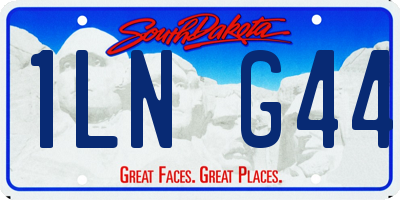 SD license plate 1LNG44