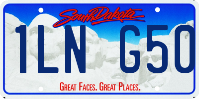SD license plate 1LNG50