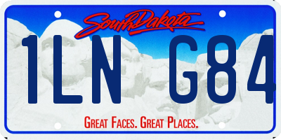 SD license plate 1LNG84