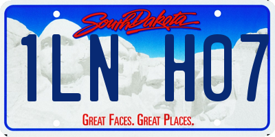 SD license plate 1LNH07