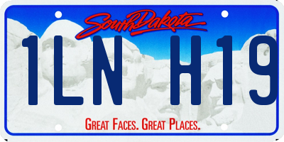 SD license plate 1LNH19