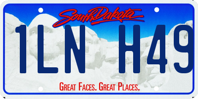 SD license plate 1LNH49
