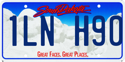 SD license plate 1LNH90