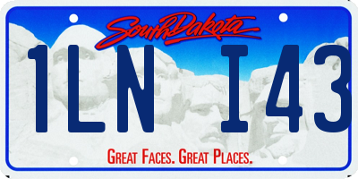 SD license plate 1LNI43