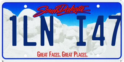 SD license plate 1LNI47