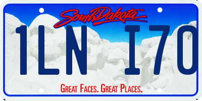 SD license plate 1LNI70