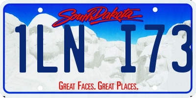 SD license plate 1LNI73