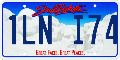 SD license plate 1LNI74