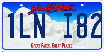 SD license plate 1LNI82