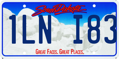 SD license plate 1LNI83