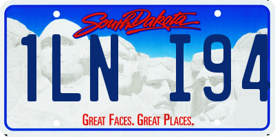 SD license plate 1LNI94